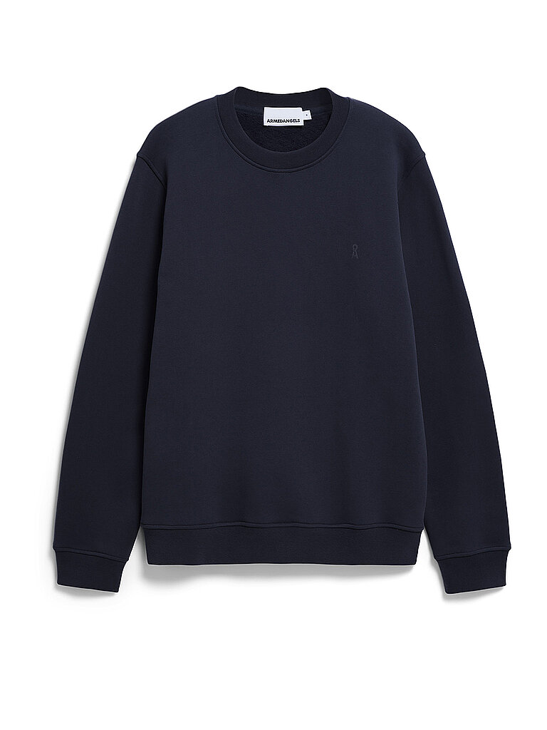 ARMEDANGELS Herren Sweatshirt aus Bio-Baumwolle BAARO Fleece Regular Fit Night Sky L