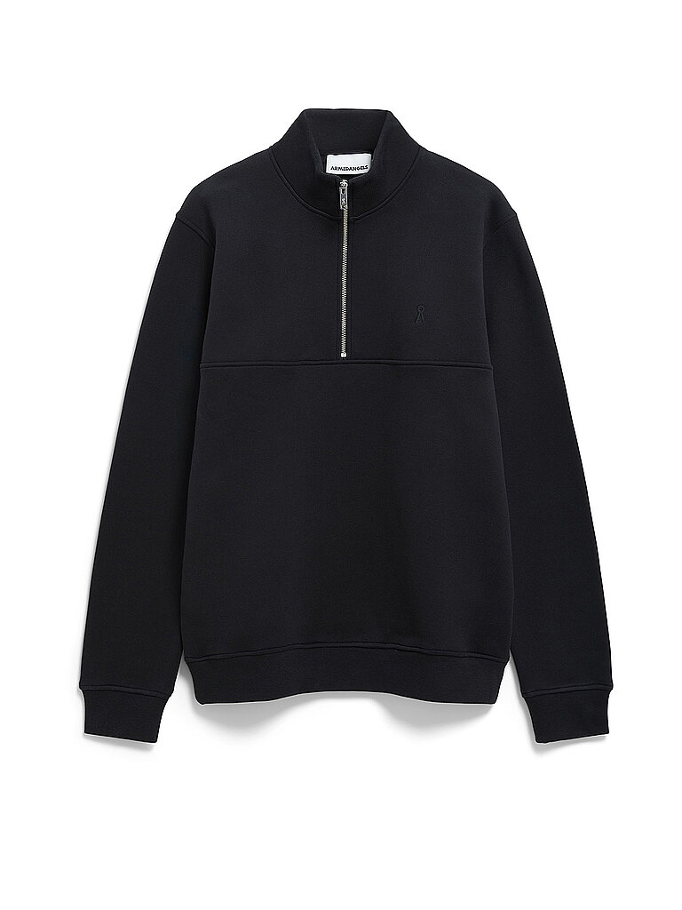 ARMEDANGELS Herren Sweatshirt aus Bio-Baumwolle WAARLO Fleece Regular Fit Black XXL