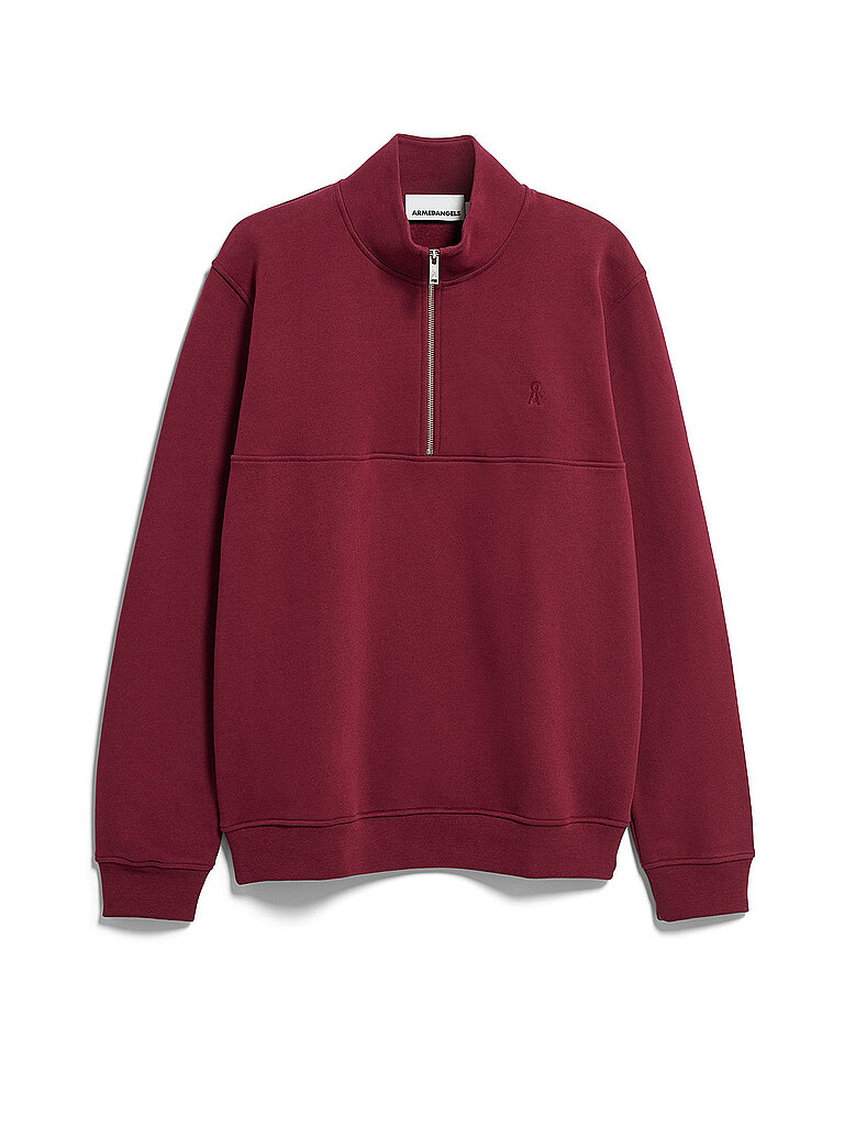 ARMEDANGELS Troyer Sweater  rot | L