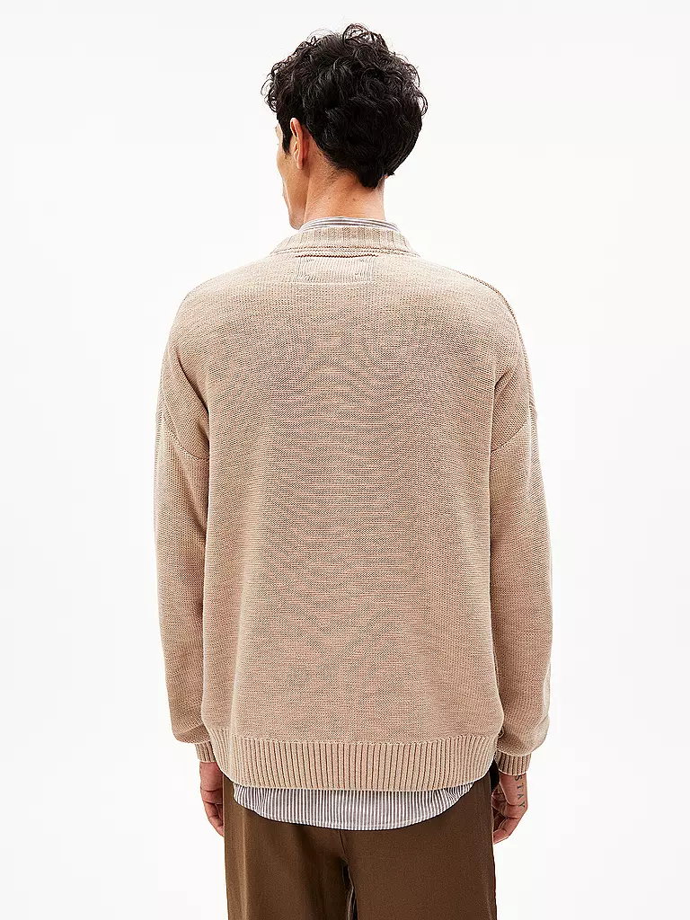 ARMEDANGELS | Hemd Casual Fit QUAASA STRIPES | braun