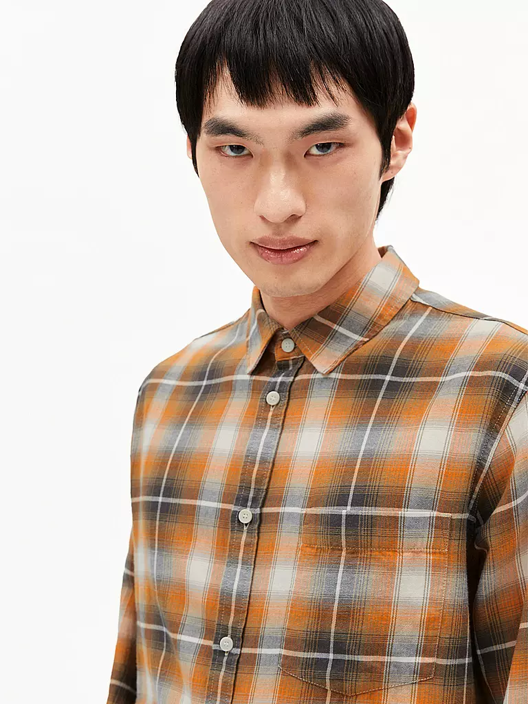 ARMEDANGELS | Hemd Regular Fit  | orange