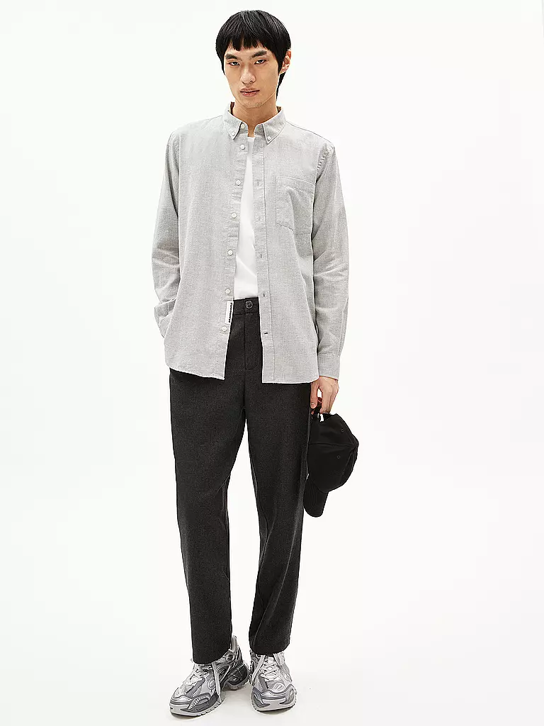 ARMEDANGELS | Hemd Regular Fit ARAAMO | hellgrau
