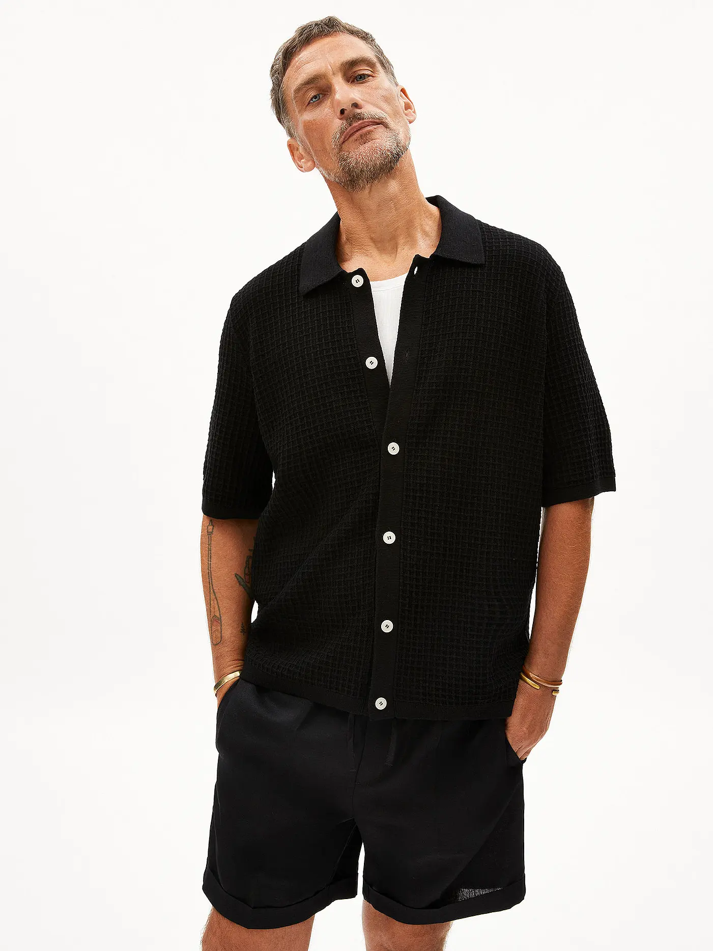 ARMEDANGELS | Hemd Regular Fit EDUAARDO   | schwarz