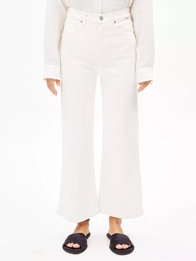 ARMEDANGELS | Jeans Wide Leg 7/8 MURLIAA CROPPED | weiss