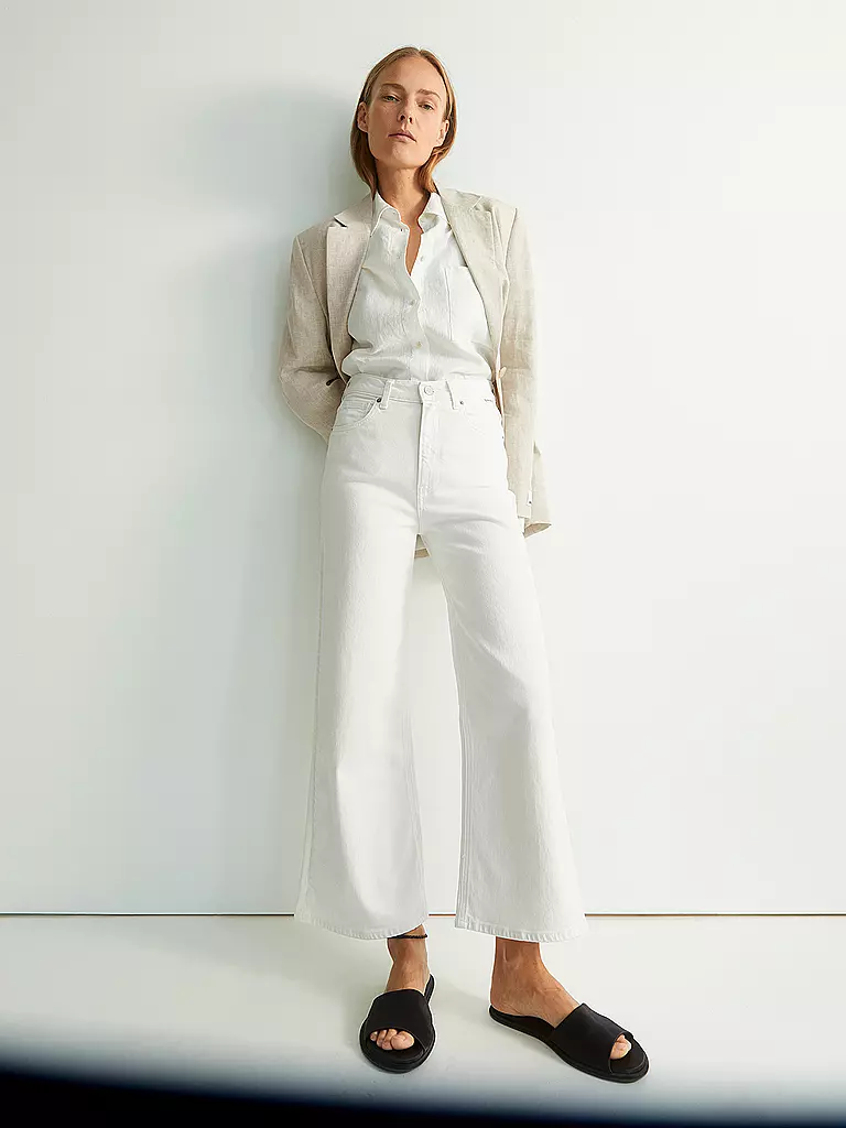 ARMEDANGELS | Jeans Wide Leg 7/8 MURLIAA CROPPED | weiss