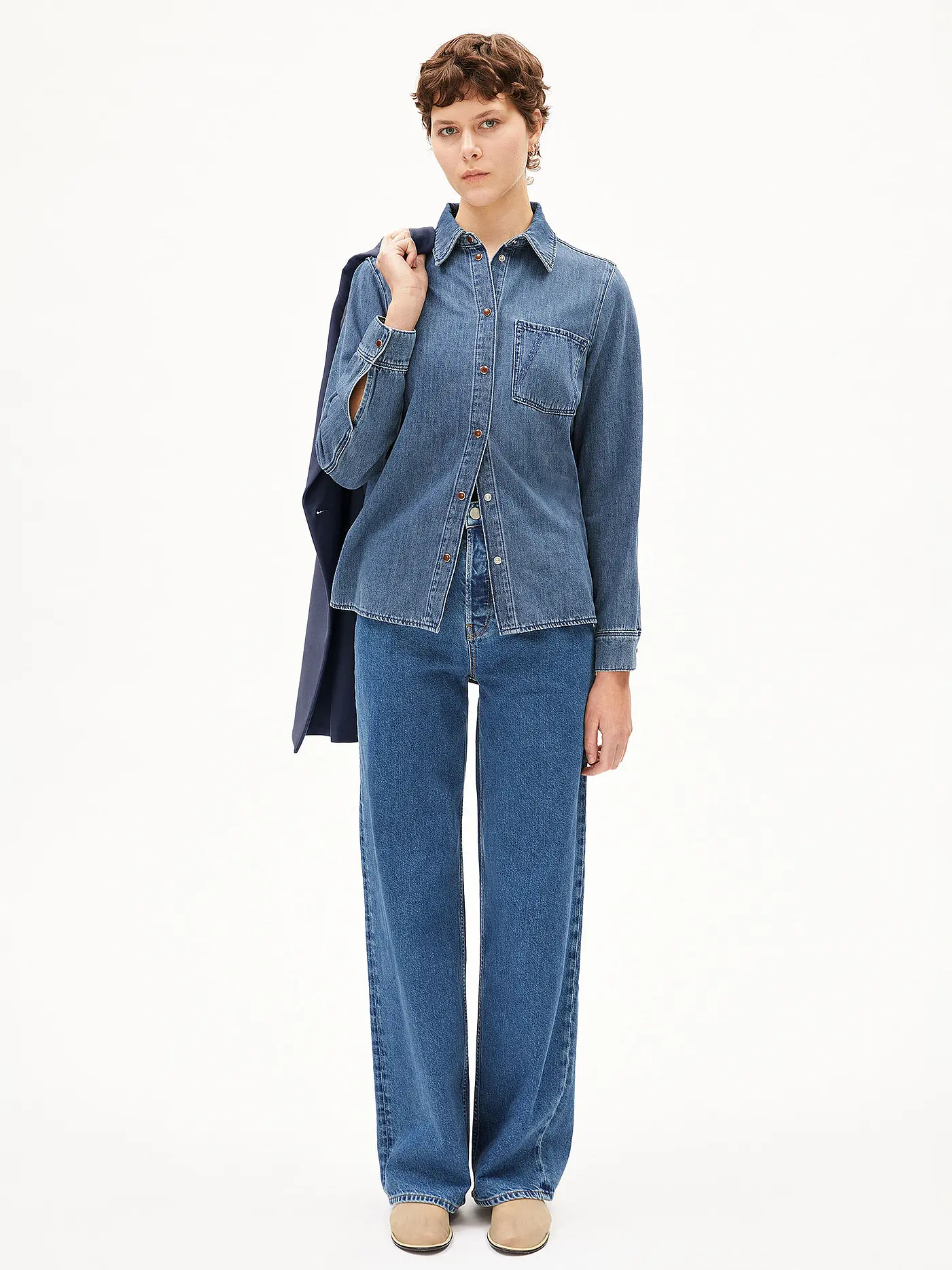 ARMEDANGELS | Jeansbluse AURELAA | blau