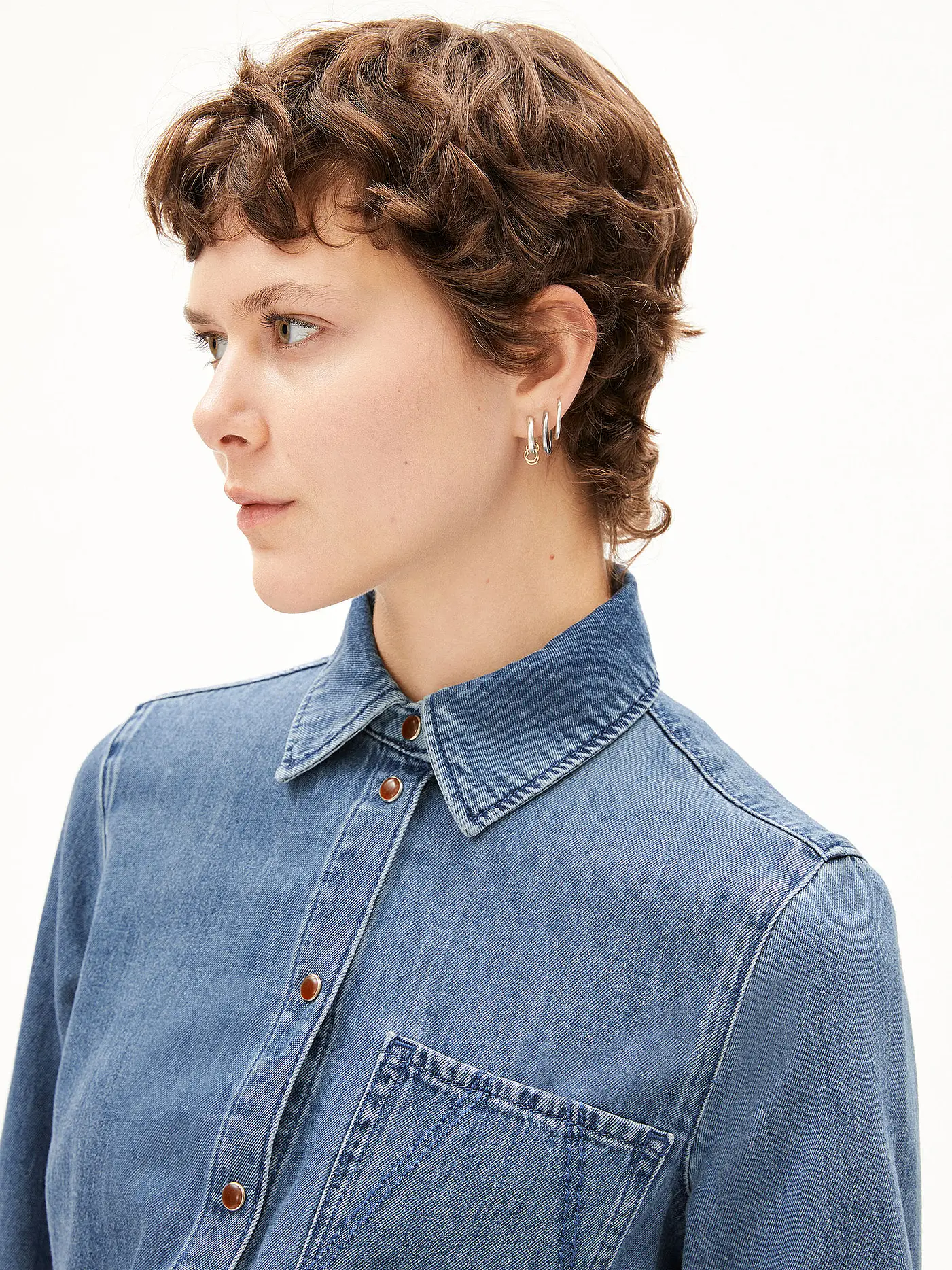 ARMEDANGELS | Jeansbluse AURELAA | blau