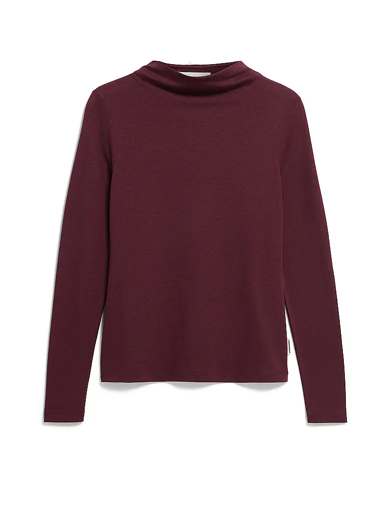 ARMEDANGELS | Langarmshirt CALUNAA | dunkelrot