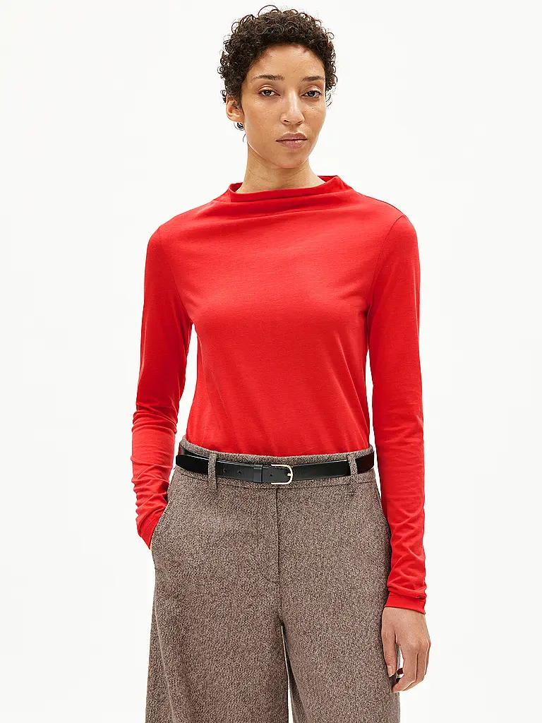 ARMEDANGELS | Langarmshirt CALUNAA | rot
