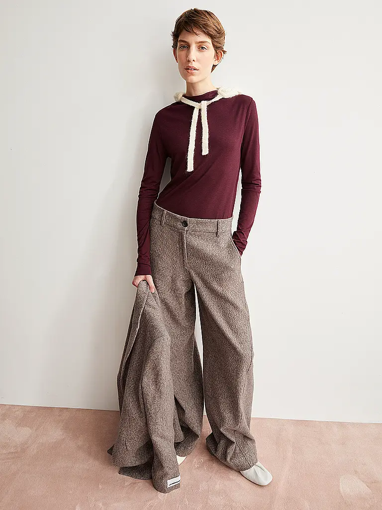 ARMEDANGELS | Langarmshirt CALUNAA | dunkelrot