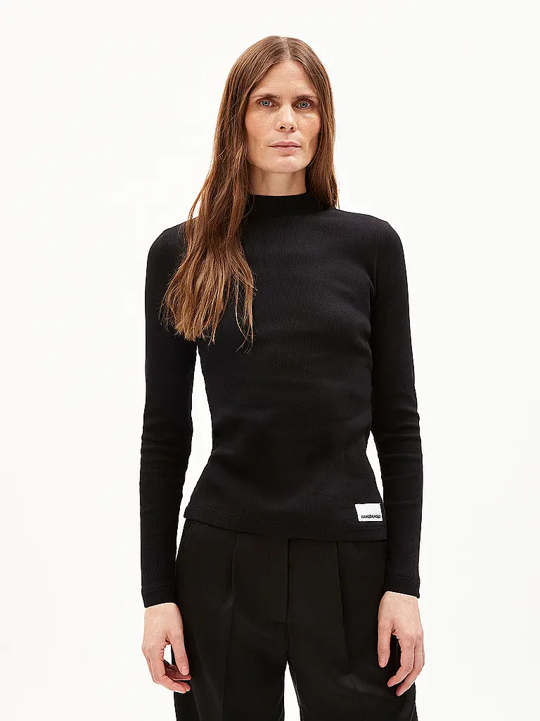 ARMEDANGELS | Langarmshirt FATIMAARA | schwarz