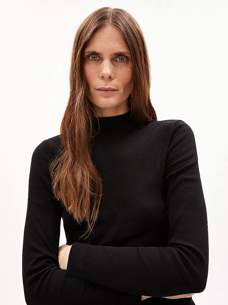 ARMEDANGELS | Langarmshirt FATIMAARA | schwarz