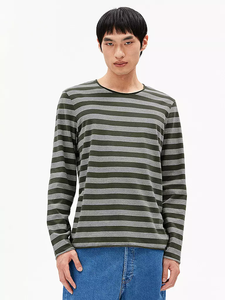 ARMEDANGELS | Langarmshirt MAARKOS | olive