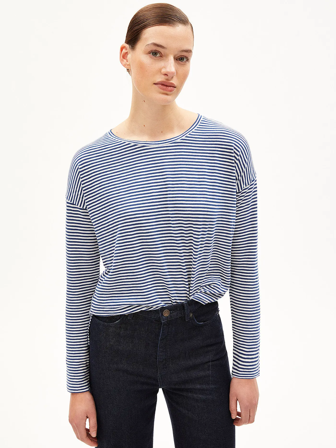ARMEDANGELS | Langarmshirt XIANAA | blau