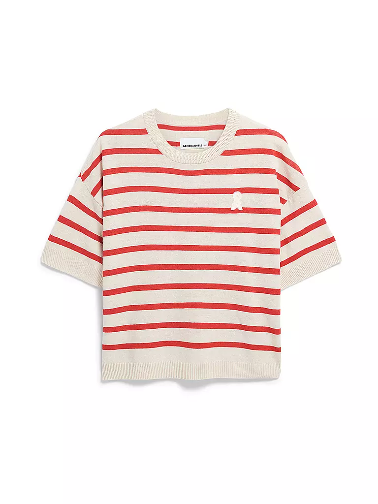 ARMEDANGELS | Pullover LIZAA LINO STRIPES | rot