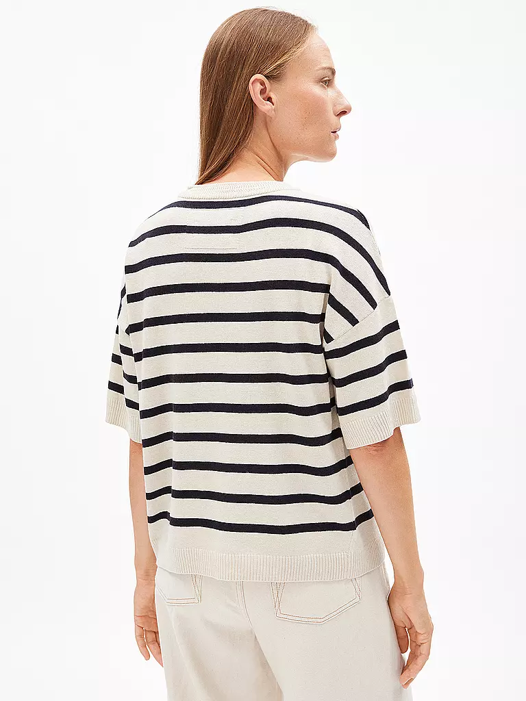 ARMEDANGELS | Pullover LIZAA LINO STRIPES | rot