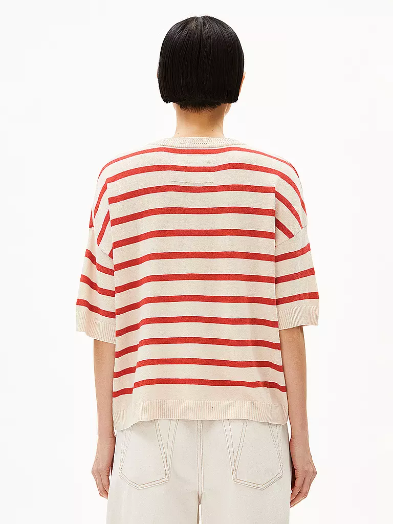 ARMEDANGELS | Pullover LIZAA LINO STRIPES | dunkelblau