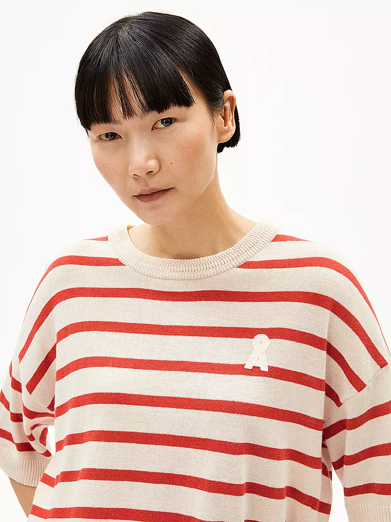 ARMEDANGELS | Pullover LIZAA LINO STRIPES | dunkelblau