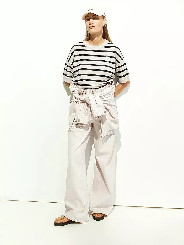 ARMEDANGELS | Pullover LIZAA LINO STRIPES | rot