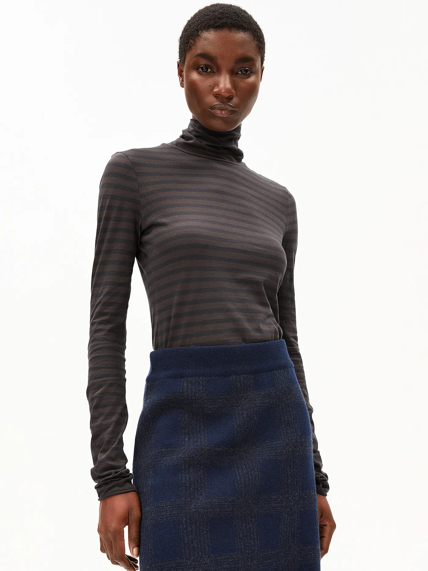 ARMEDANGELS | Rollkragenpullover GRAZILIANAA | grau
