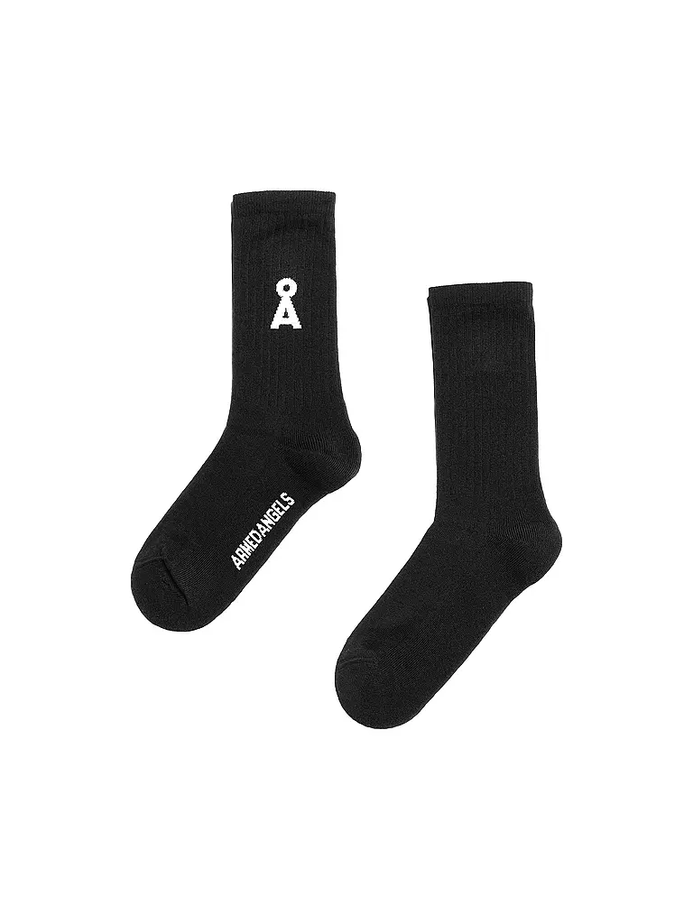ARMEDANGELS | Socken SAAMU black | hellblau