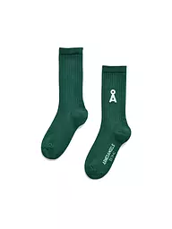 ARMEDANGELS | Socken SAAMUS BOLD black | dunkelgrün