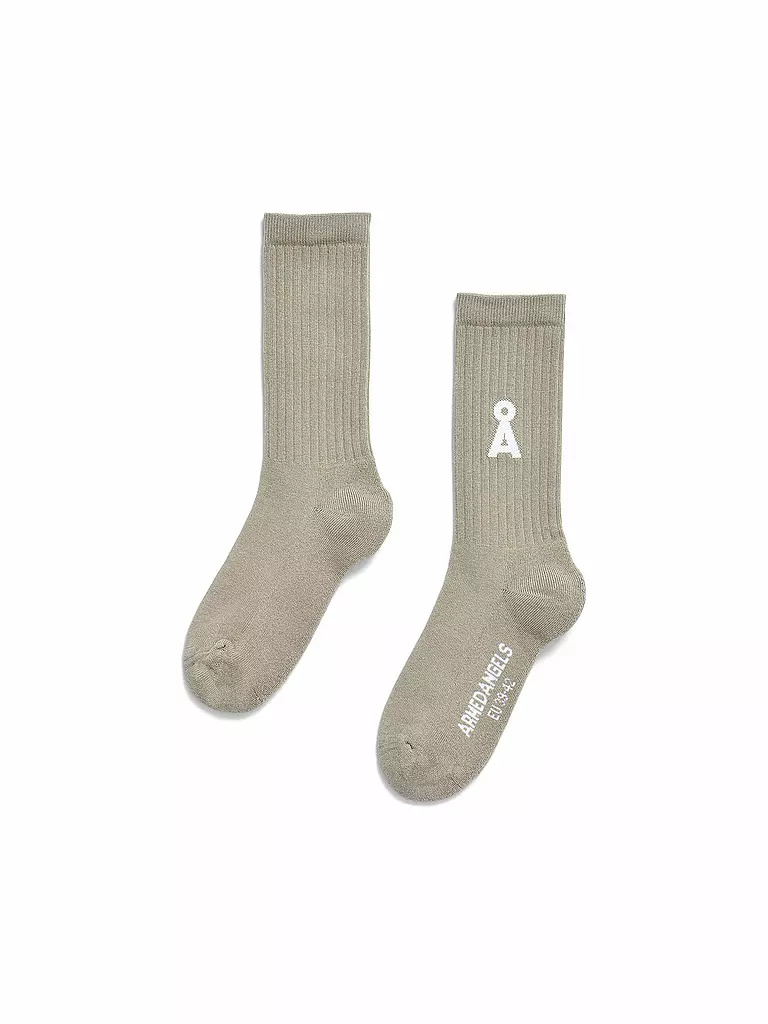 ARMEDANGELS | Socken SAAMUS BOLD light sage | beige