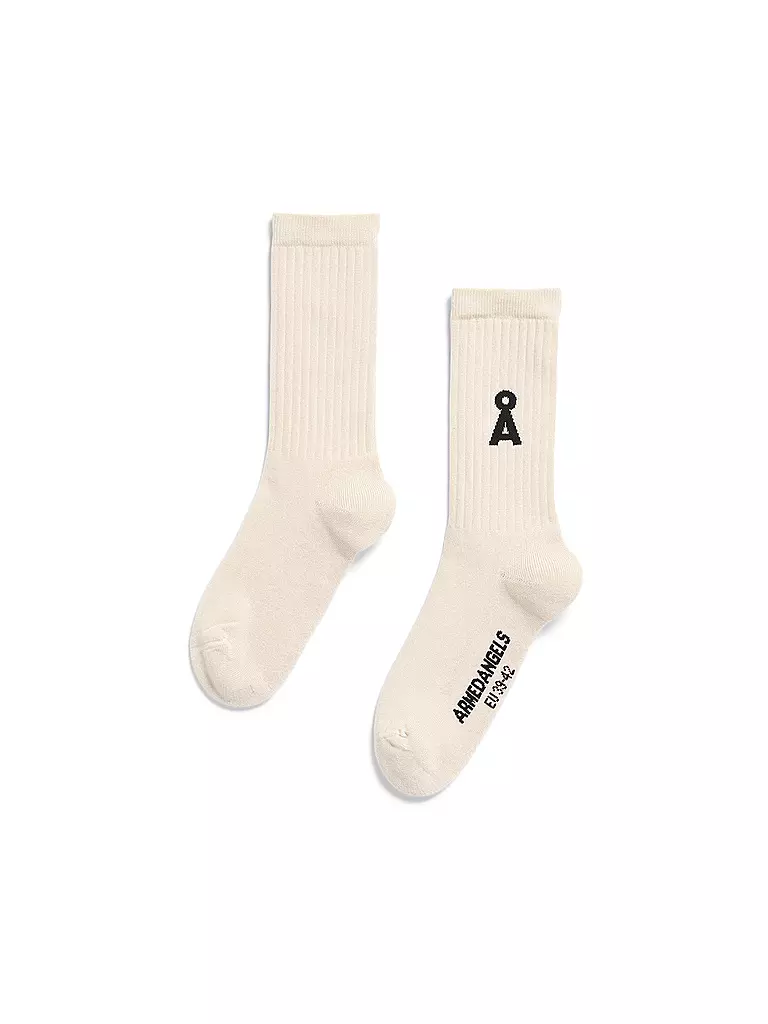 ARMEDANGELS | Socken SAAMUS BOLD oatmilk black | creme