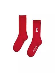 ARMEDANGELS | Socken SAAMUS BOLD black | rot