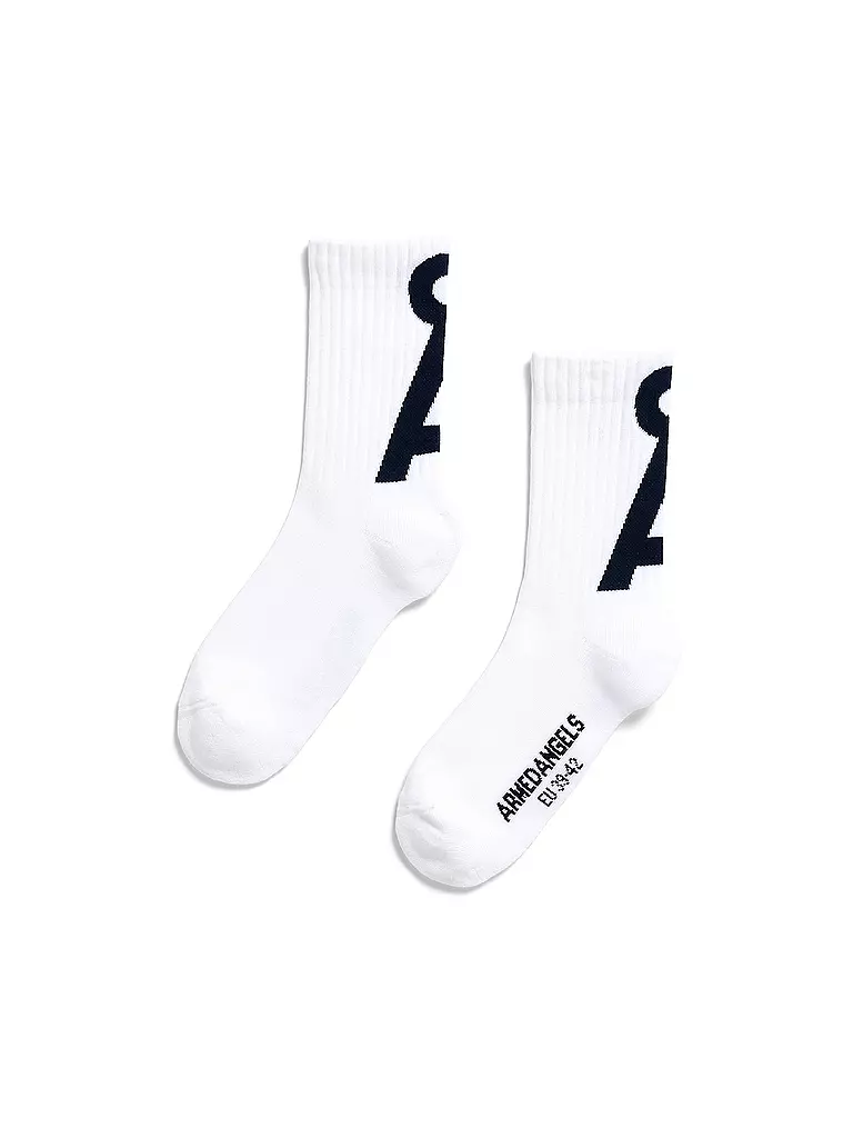 ARMEDANGELS | Socken SAAMUS white - tinted navy | weiss