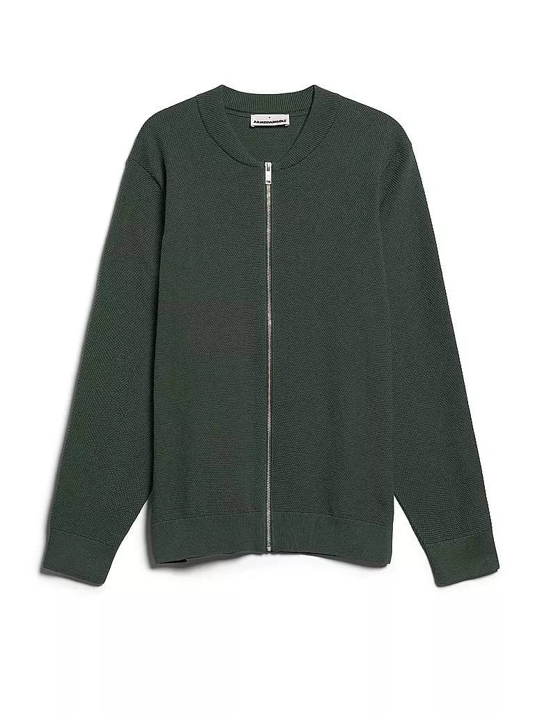 ARMEDANGELS | Strickjacke AAGADI COMPACT | dunkelgrün