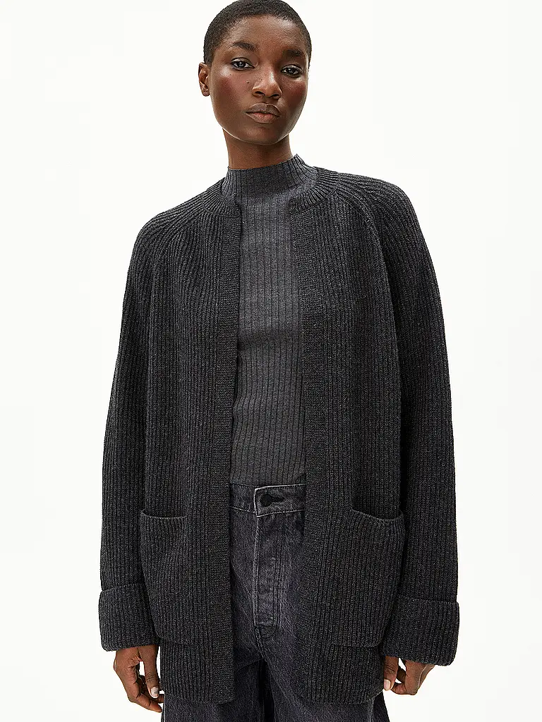 ARMEDANGELS | Strickjacke WARDAA | grau