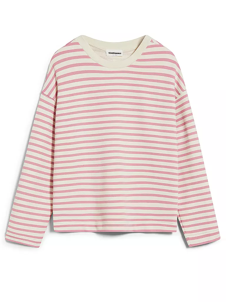 ARMEDANGELS | Sweater Oversized Fit FRANKAA  STRIPES | rosa