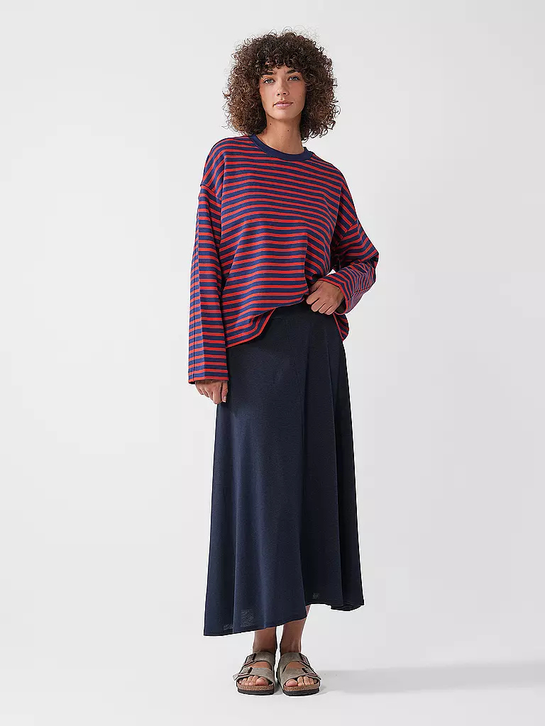 ARMEDANGELS | Sweater Oversized Fit FRANKAA  STRIPES | rot