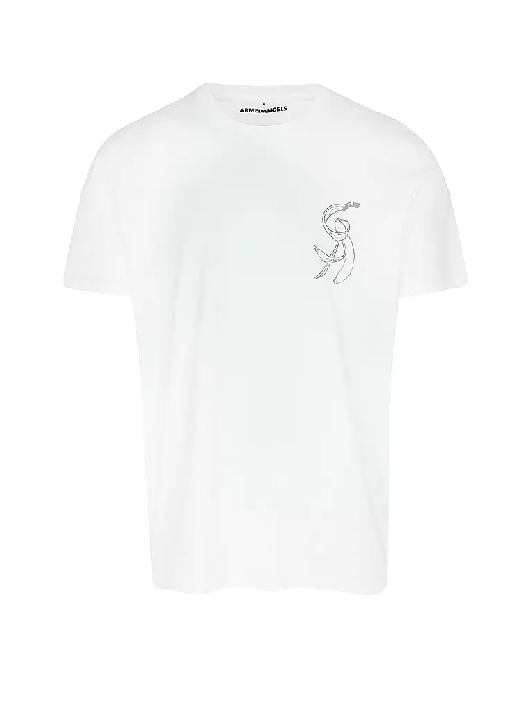ARMEDANGELS | T-Shirt AADONI CHEST BANANAA | weiss