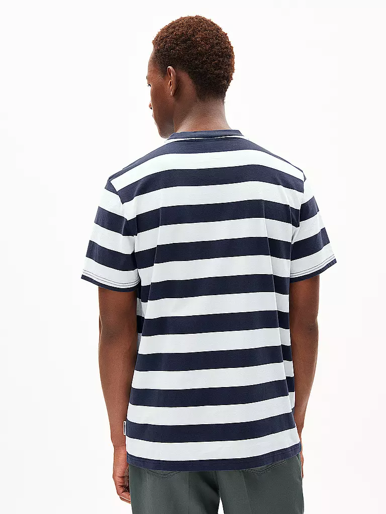 ARMEDANGELS | T-Shirt BAHAAR STRIPES | blau