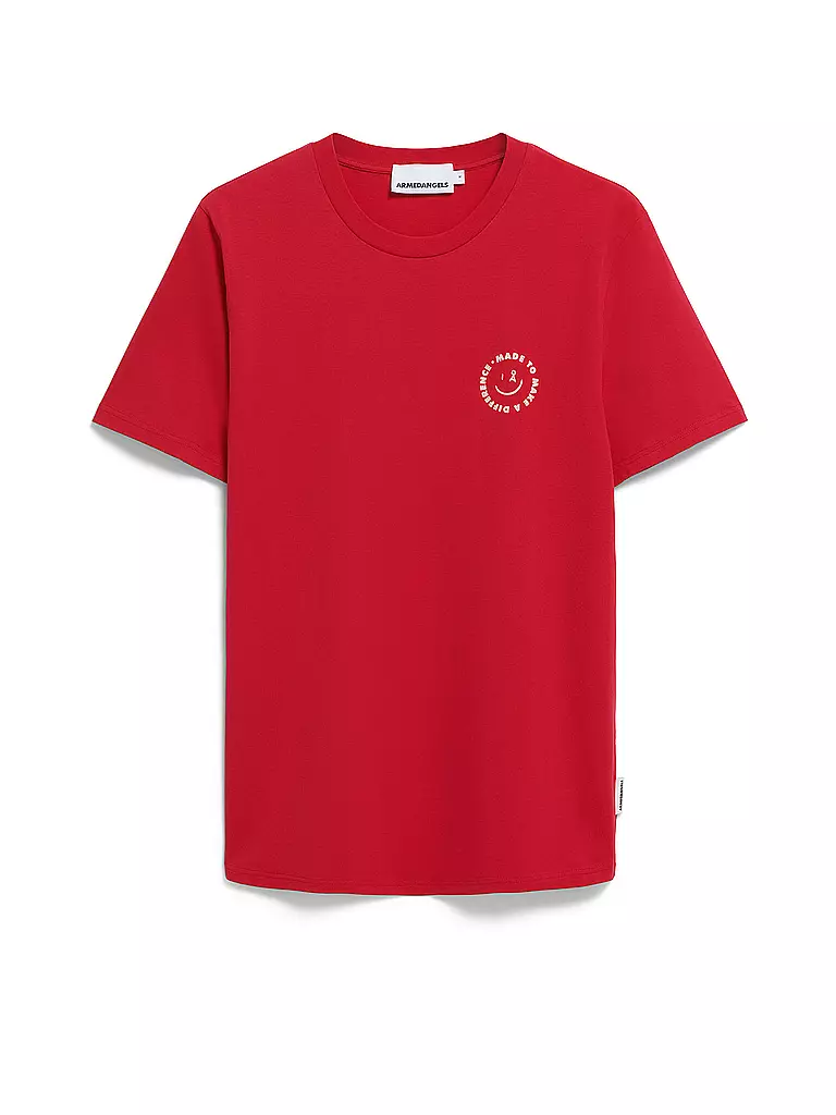 ARMEDANGELS | T-Shirt JAAMES  | rot