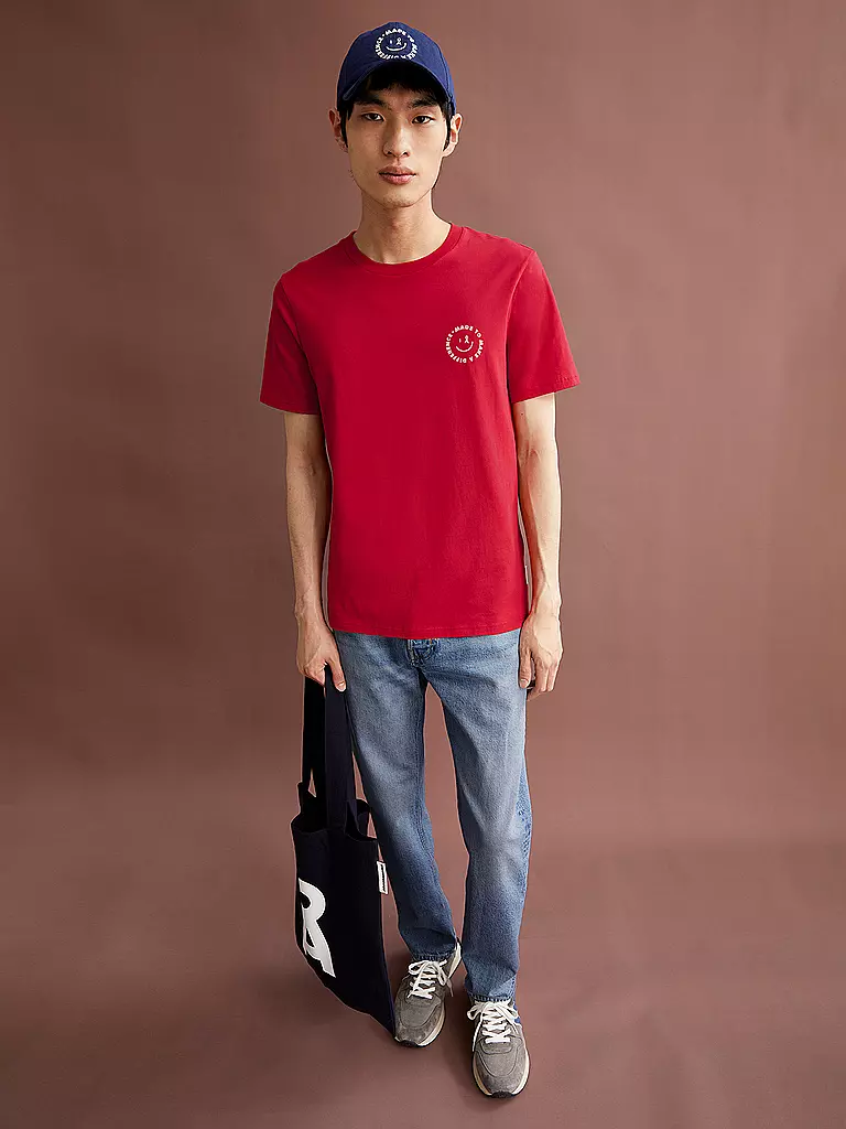 ARMEDANGELS | T-Shirt JAAMES  | rot
