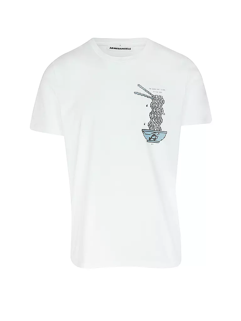 ARMEDANGELS | T-Shirt JAAMES FISH SOUP | weiss