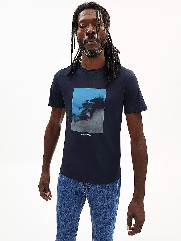 ARMEDANGELS | T-Shirt JAAMES SUMMER SKY | blau