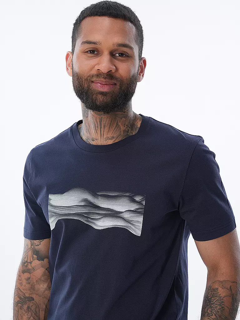 ARMEDANGELS | T-Shirt JAAMES WAVY | blau