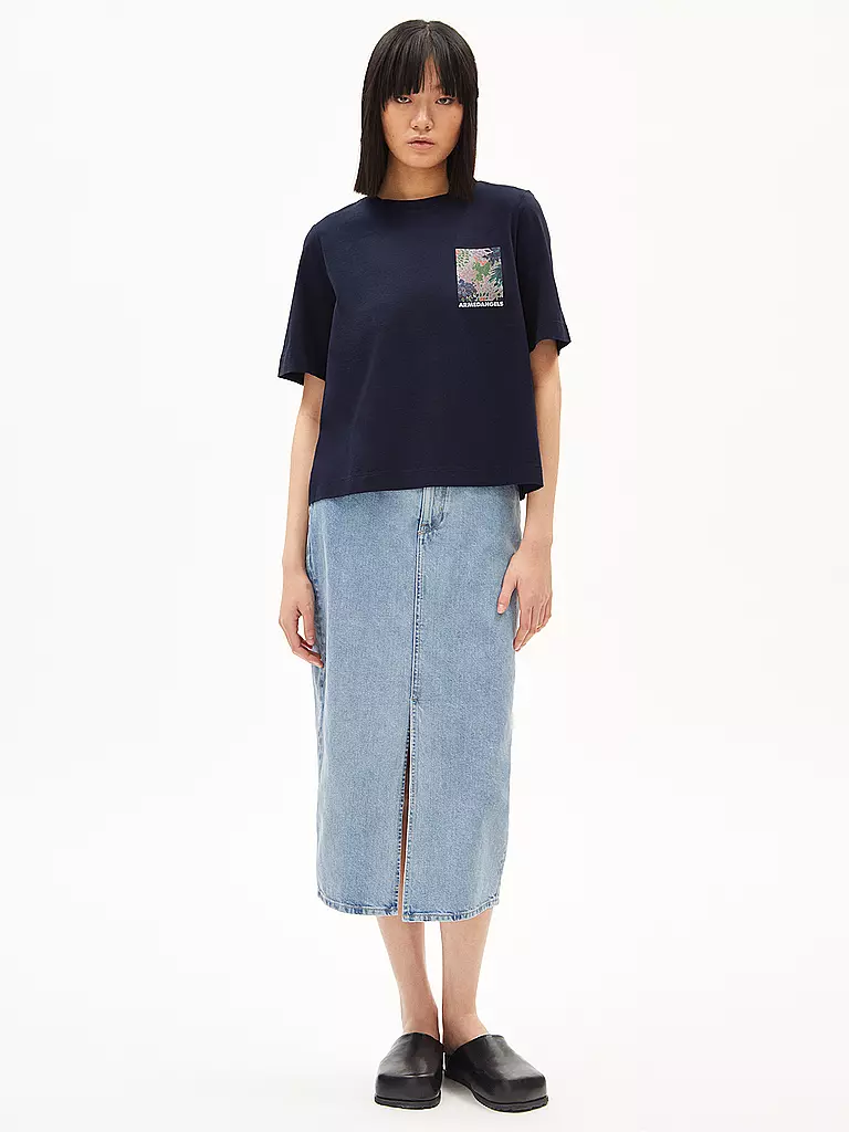 ARMEDANGELS | T-Shirt LAYAA FLORAA | dunkelblau