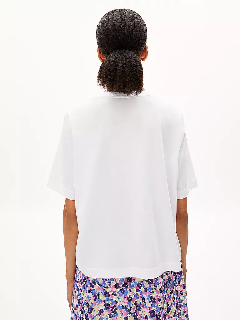 ARMEDANGELS | T-Shirt LAYAA FLORAA | weiss