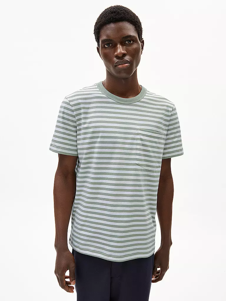 ARMEDANGELS | T-Shirt MAARKOS POCKET | hellgrün