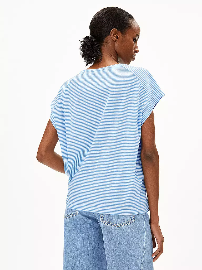 ARMEDANGELS | T-Shirt ONELIAA LOVELY STRIPES | rot