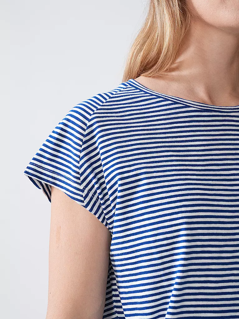ARMEDANGELS | T-Shirt ONELIAA LOVELY STRIPES | hellblau