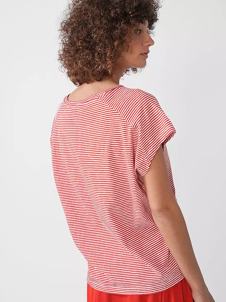 ARMEDANGELS | T-Shirt ONELIAA LOVELY STRIPES | hellblau