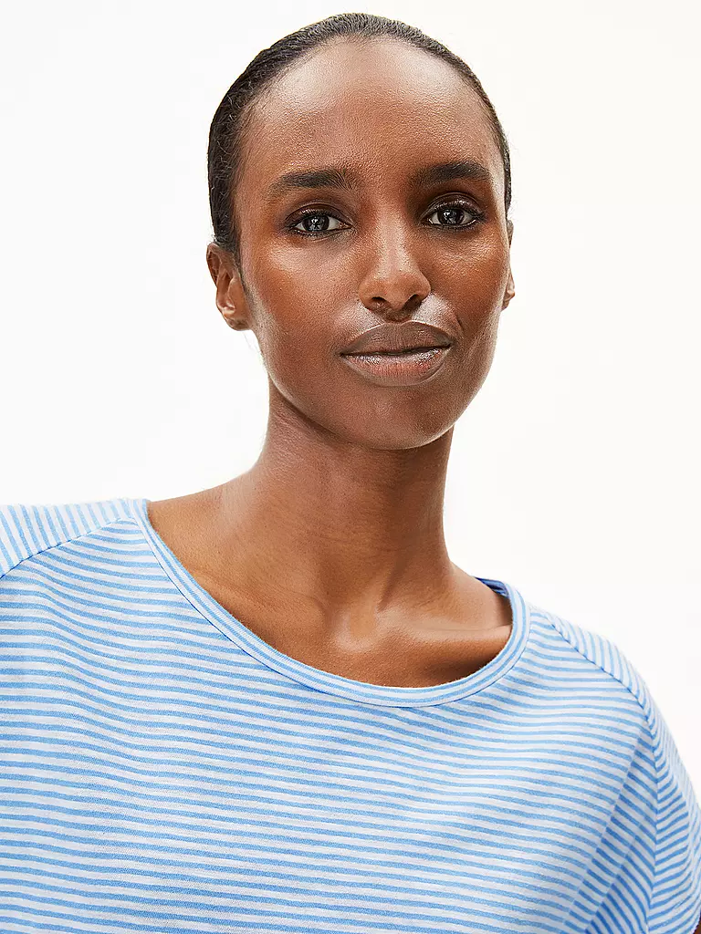 ARMEDANGELS | T-Shirt ONELIAA LOVELY STRIPES | rot