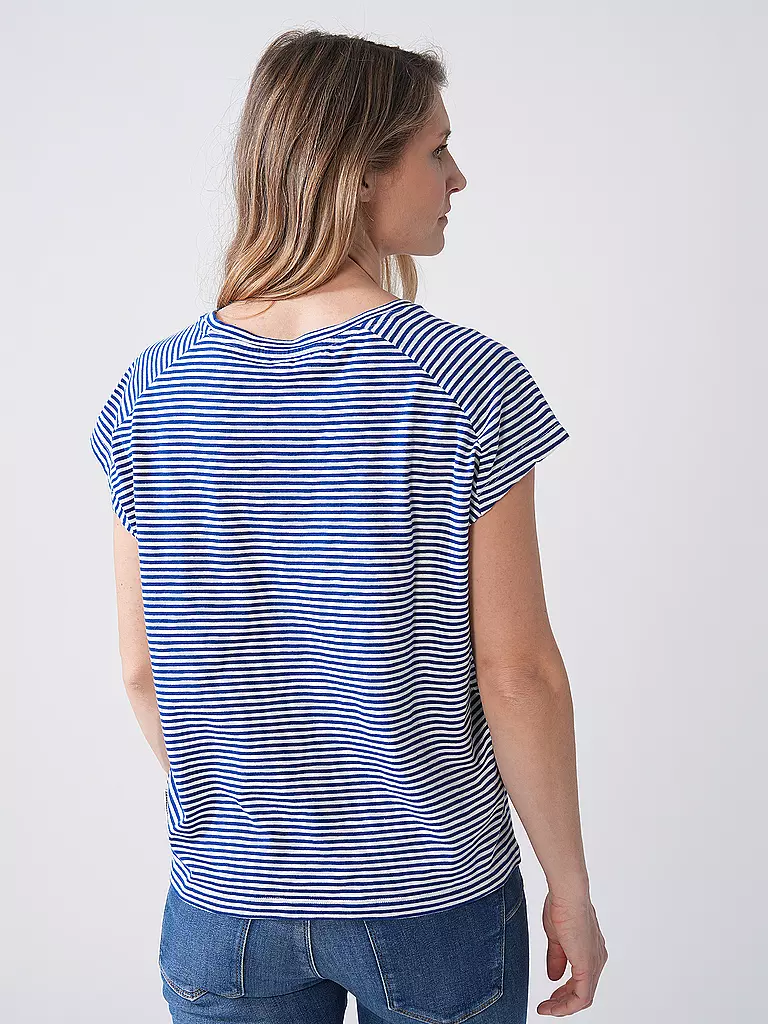 ARMEDANGELS | T-Shirt ONELIAA LOVELY STRIPES | hellblau