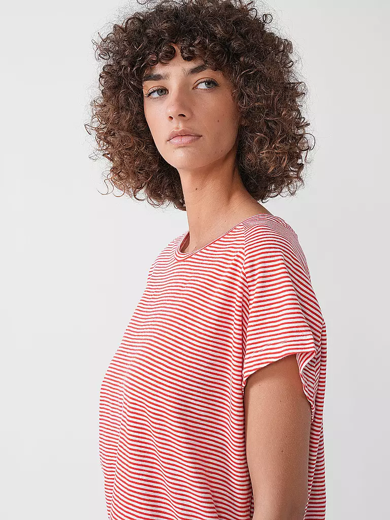 ARMEDANGELS | T-Shirt ONELIAA LOVELY STRIPES | hellblau